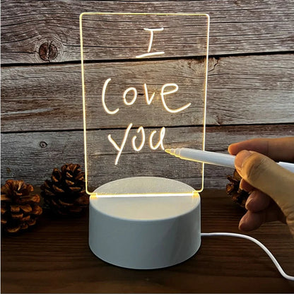 Creatieve LED-lamp met Schrijfbord