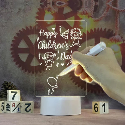 Creatieve LED-lamp met Schrijfbord