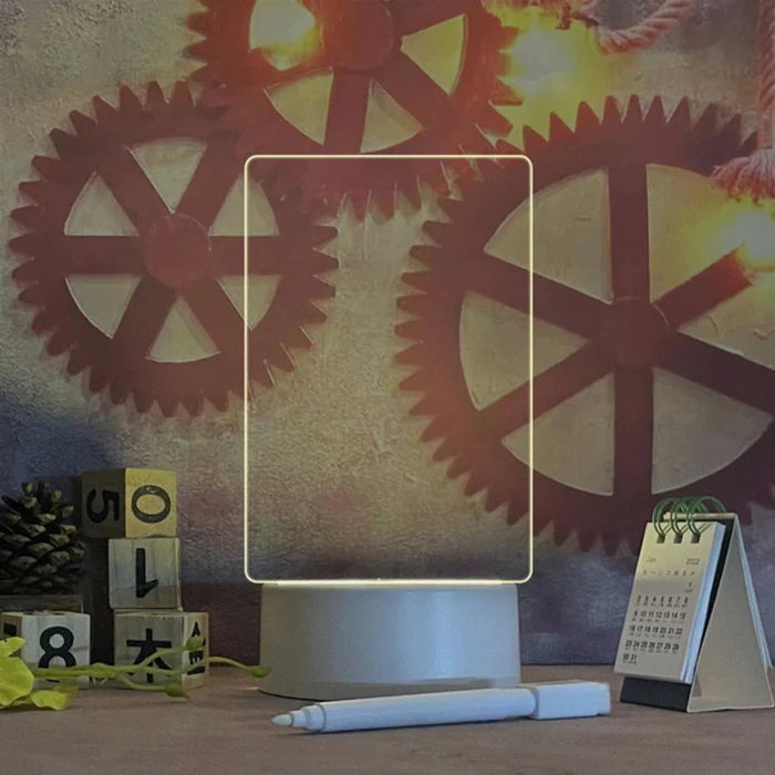 Creatieve LED-lamp met Schrijfbord