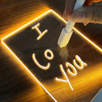 Creatieve LED-lamp met Schrijfbord