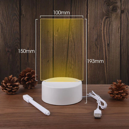 Creatieve LED-lamp met Schrijfbord