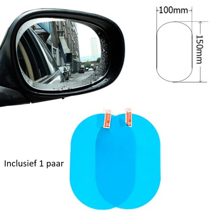 Anti-condens Folie voor Autospiegels