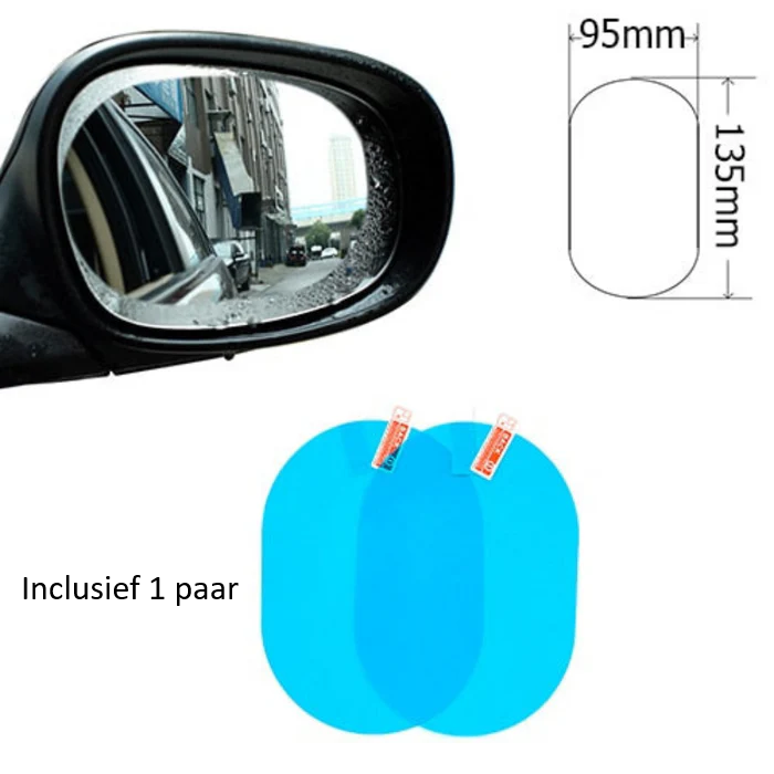 Anti-condens Folie voor Autospiegels