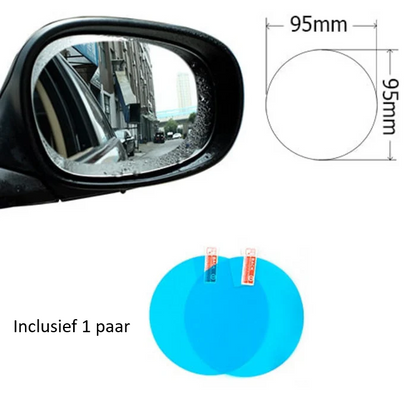 Anti-condens Folie voor Autospiegels